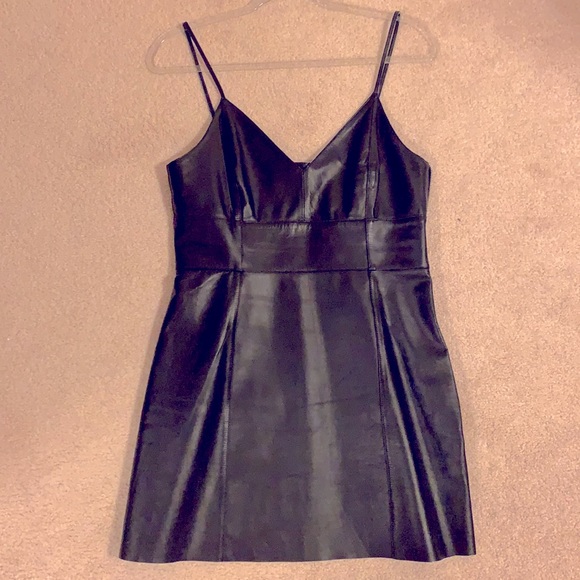 Mini leather dress - Picture 1 of 5